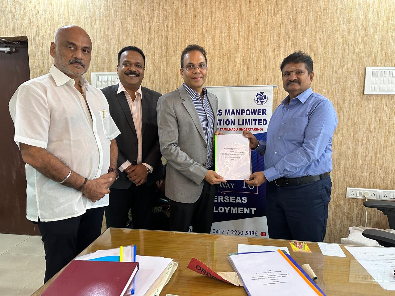 MoU Signed between OMCL and M/s Ajinorah Global Ventures LLP